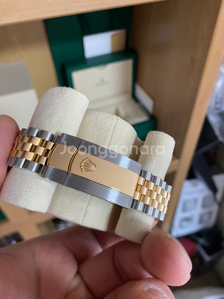 (정품) 롤렉스 데이저스트 콤비 윔블던 41미리 신형--8