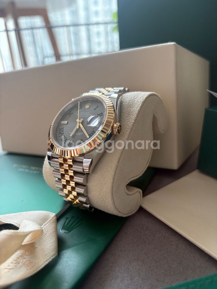 (정품) 롤렉스 데이저스트 콤비 윔블던 41미리 신형--9