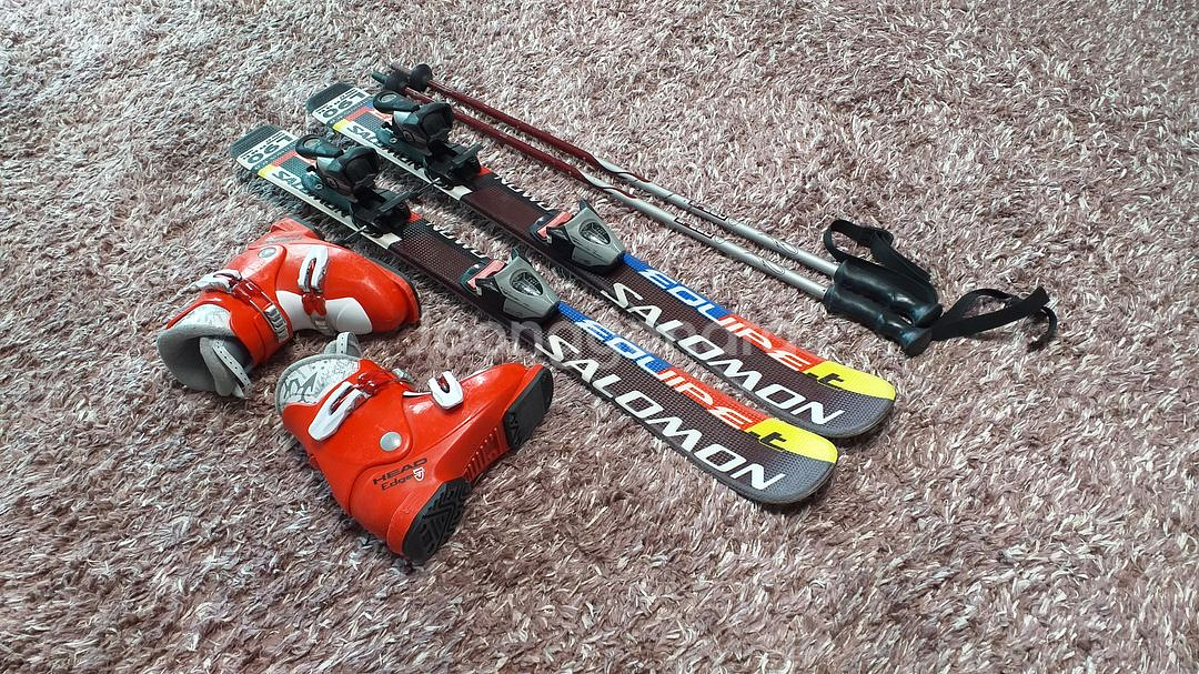 아동용 스키 세트(스키90cm,부츠190-195mm)--2