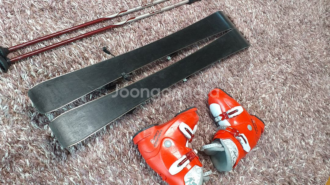 아동용 스키 세트(스키90cm,부츠190-195mm)--5