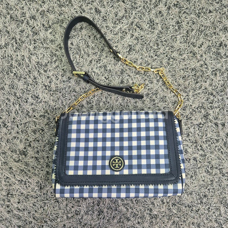 토리버치 체크 크로스백 숄더백--1