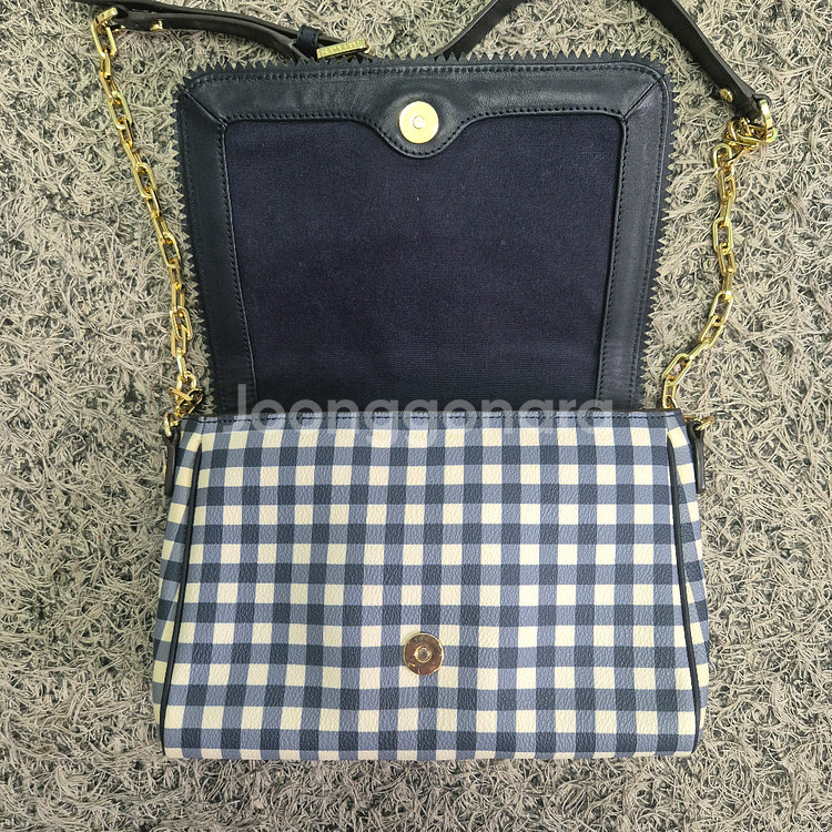 토리버치 체크 크로스백 숄더백--4