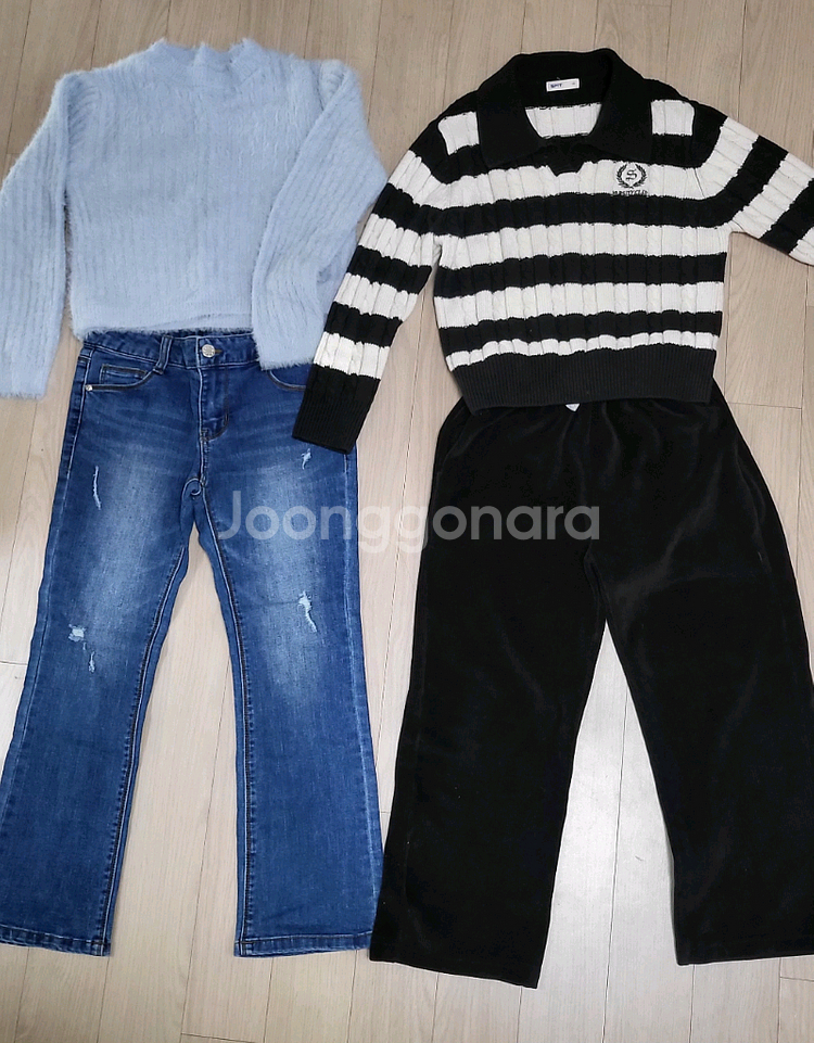 140 여아 의류 상의 하의 세트--0