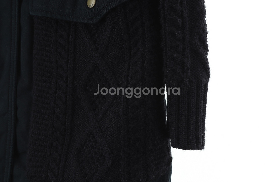 W(S) 빈폴 집업 바람막이 점퍼자켓 누빔 니트 야상--5