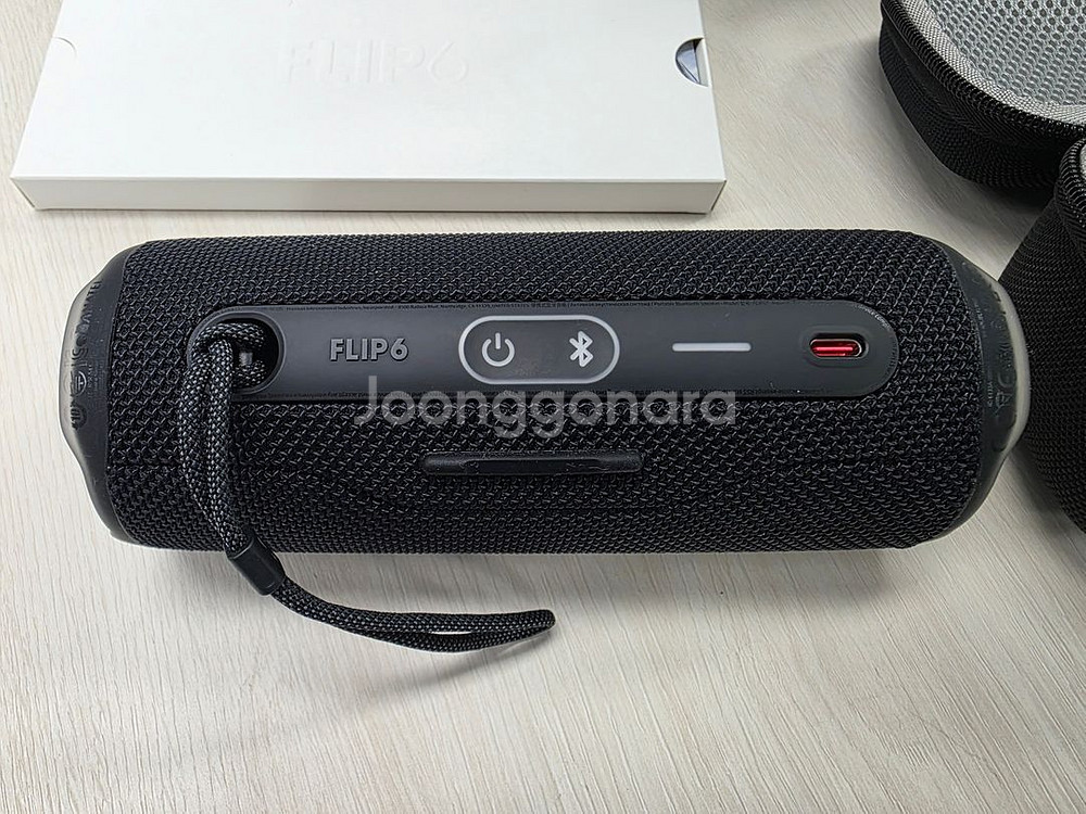 (1회 사용) JBL 플립6 풀박스 + 케이스--3