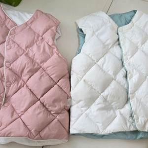 압소바 리버시블 양면 패딩조끼 110사이즈 쌍둥이가능 (80-100친구들)