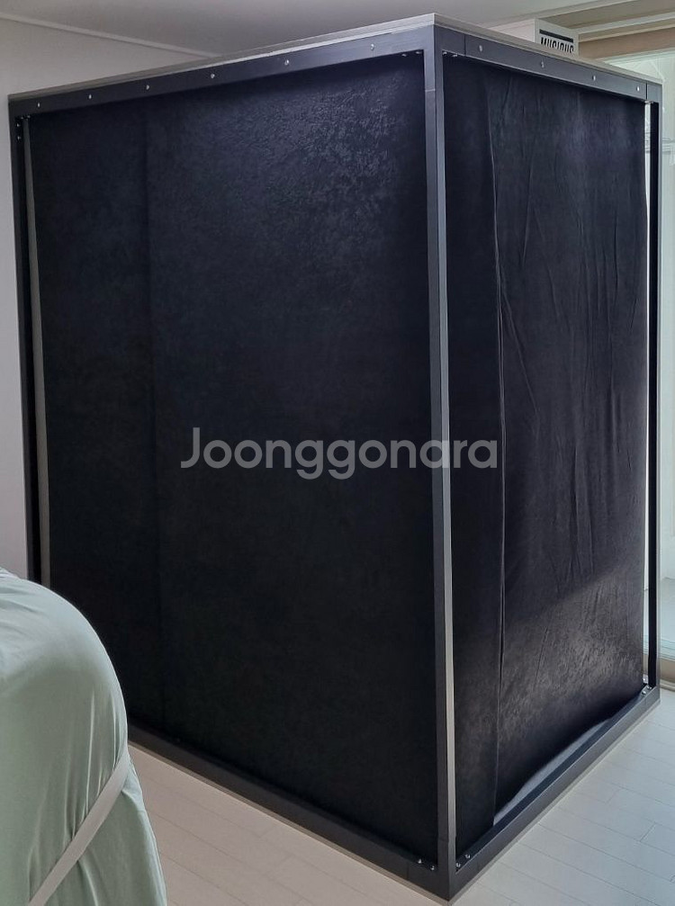 뮤지쿠스 방음부스 1200*1760 블랙 환기구 포--0
