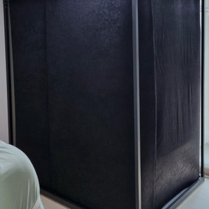뮤지쿠스 방음부스 1200*1760 블랙 환기구 포