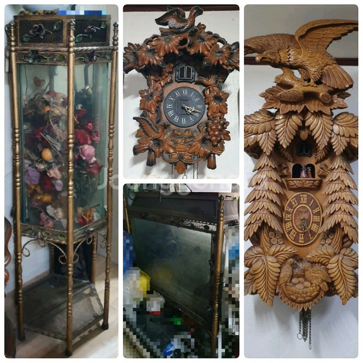 알파인 초대형 독수리 멜로디 오르골 뻐꾸기 벽시계 원목--7