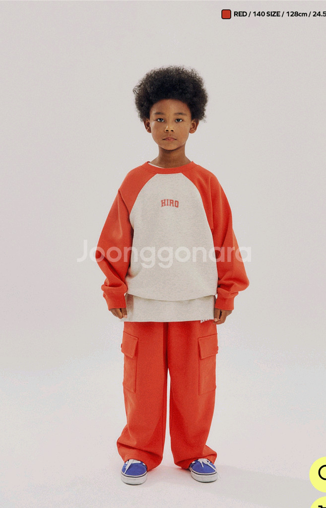 [새상품] 히로 블랭크 래글런 스웨트 셔츠 140--1