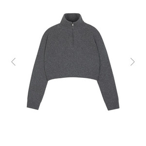 PVCS 하이넥 크롭트 하프 집업(블루/차콜 각 5만원