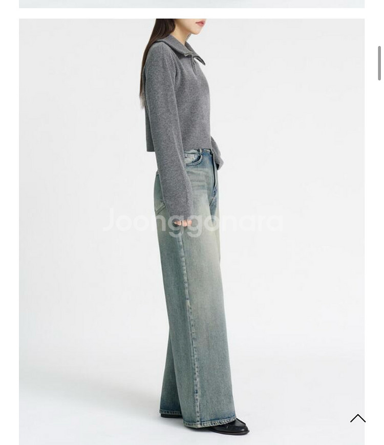 PVCS 하이넥 크롭트 하프 집업(블루/차콜 각 5만원--8