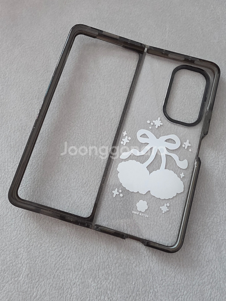 갤럭시Z 폴드5 케이스티파이 케이스 강아지 투명케이스--1