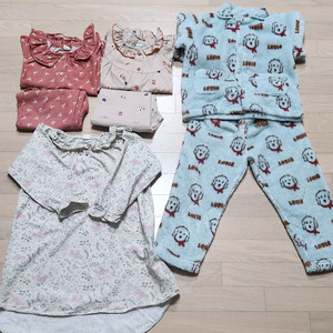 오르시떼 여아 가을 겨울 잠옷 70사이즈