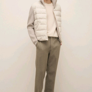 <새상품>시스템옴므 23FW 하이넥 구스 니트 패딩 100