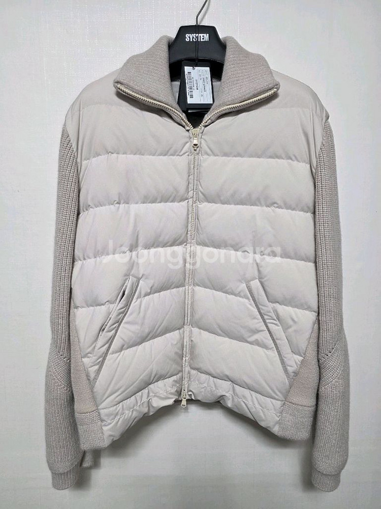 <새상품>시스템옴므 23FW 하이넥 구스 니트 패딩 100--3