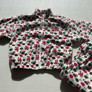 리미떼두두 플라워 후리스 상하세트 L사이즈