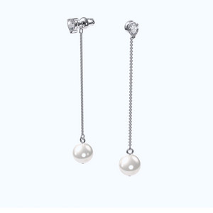 스와로브스키 진주 드롭 귀걸이