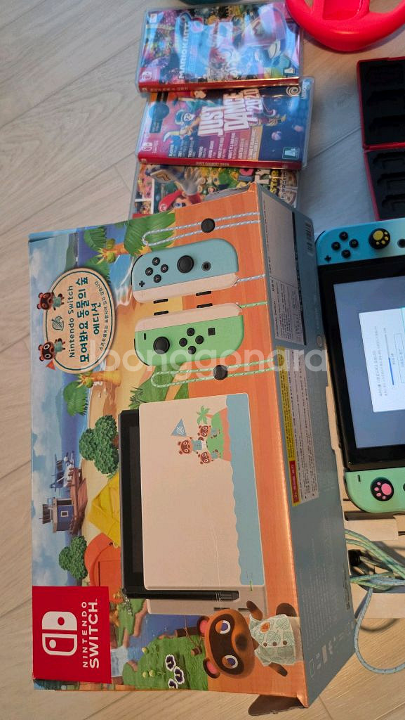 닌텐도 스위치 동물의 숲 에디션 풀세트 / 내장게임다수--0