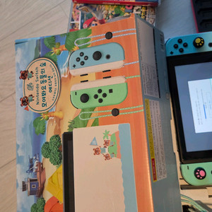 닌텐도 스위치 동물의 숲 에디션 풀세트 / 내장게임다수