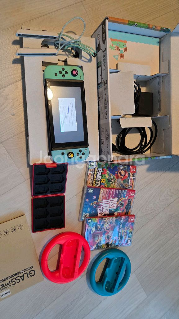 닌텐도 스위치 동물의 숲 에디션 풀세트 / 내장게임다수--1