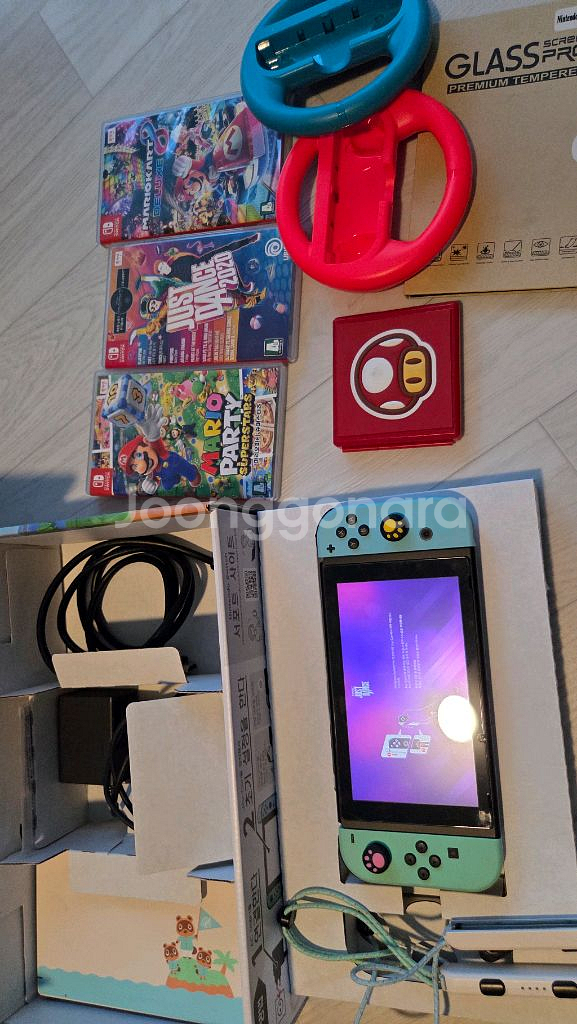 닌텐도 스위치 동물의 숲 에디션 풀세트 / 내장게임다수--2