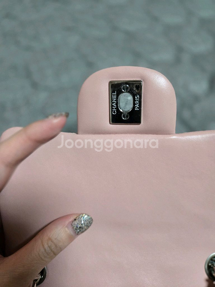 샤넬 쁘띠삭 램스킨 은장 28번대--2