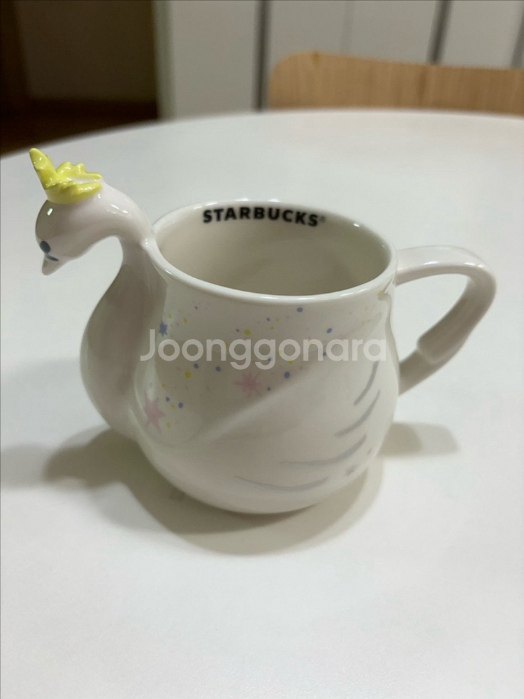 [미사용]스타벅스 스완 백조 머그컵--0