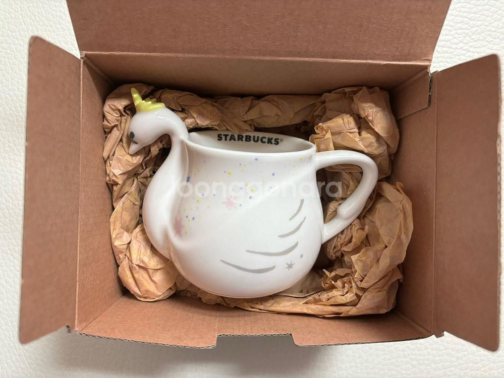 [미사용]스타벅스 스완 백조 머그컵--3