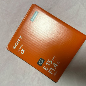 소니 알파 E15mm F1.4 G 렌즈 단순개봉 상품