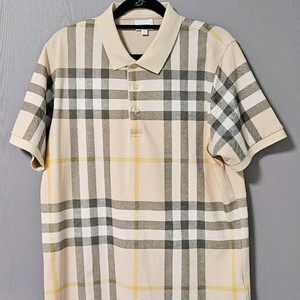 버버리 체크 반팔 폴로셔츠