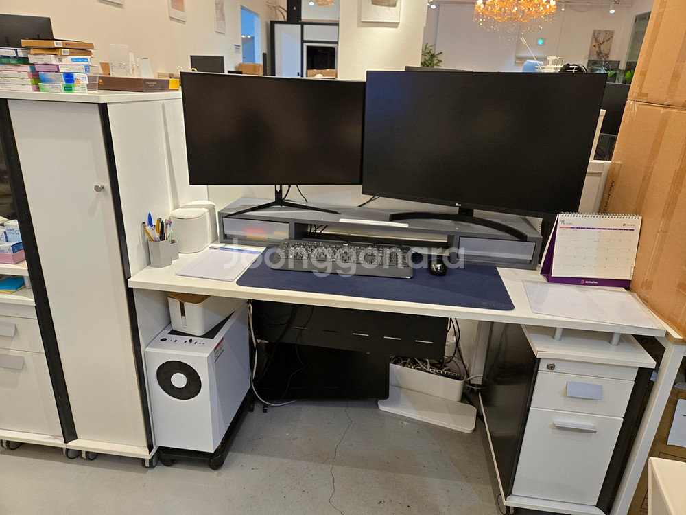 사무실 모듈형 책상 세트 (5개)--0