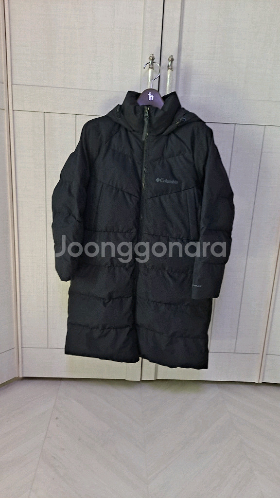 컬럼비아 키즈 130 콜롬비아 롱패딩 블랙 키120--3