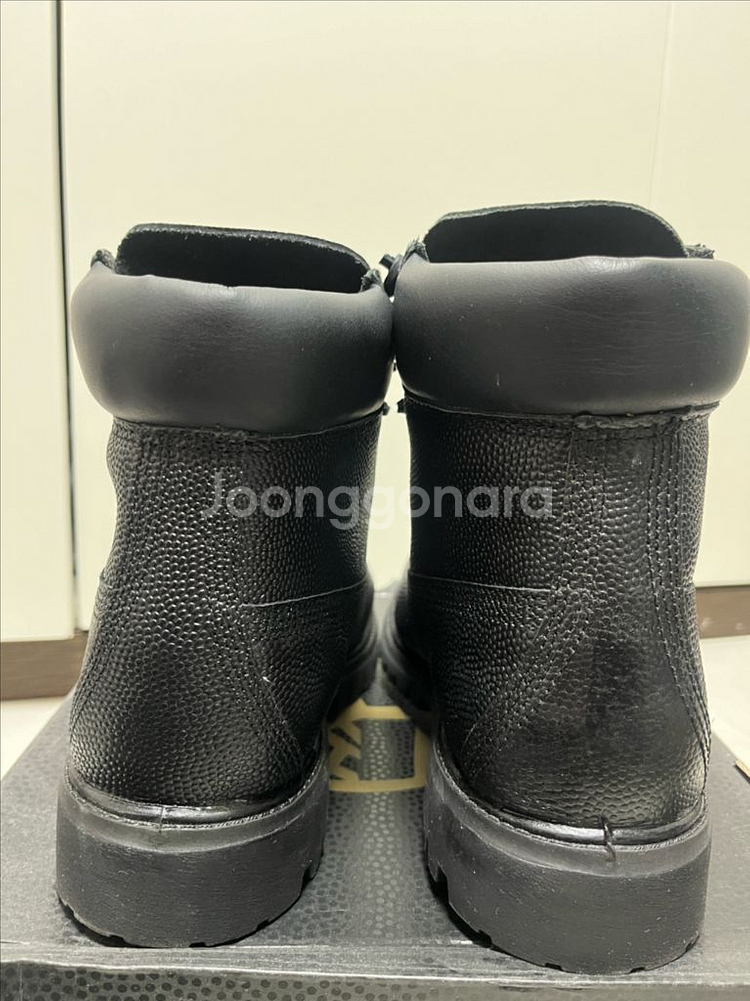 [8.5] 팀버랜드 6인치 프리미엄 레더 블랙 부츠--2