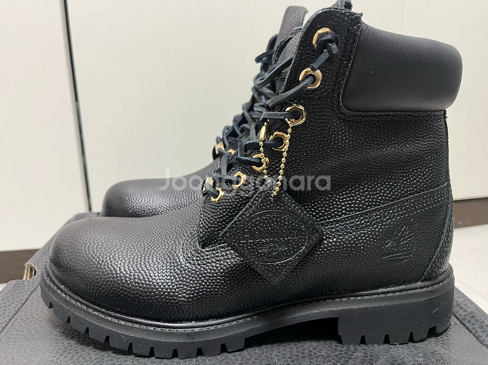 [8.5] 팀버랜드 6인치 프리미엄 레더 블랙 부츠--1