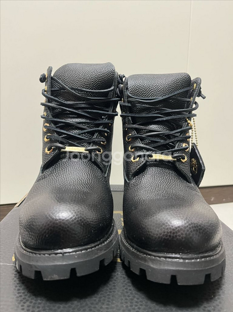 [8.5] 팀버랜드 6인치 프리미엄 레더 블랙 부츠--4