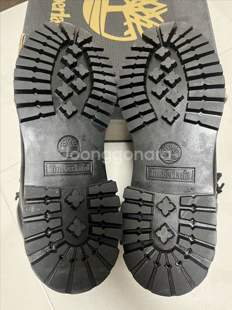 [8.5] 팀버랜드 6인치 프리미엄 레더 블랙 부츠--5