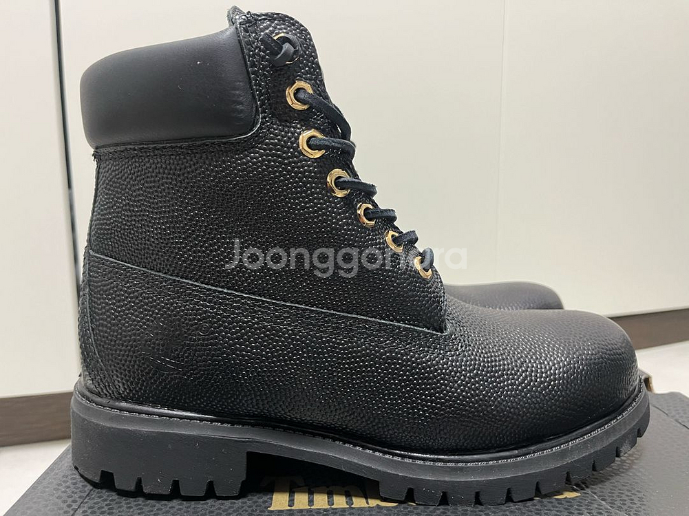 [8.5] 팀버랜드 6인치 프리미엄 레더 블랙 부츠--3