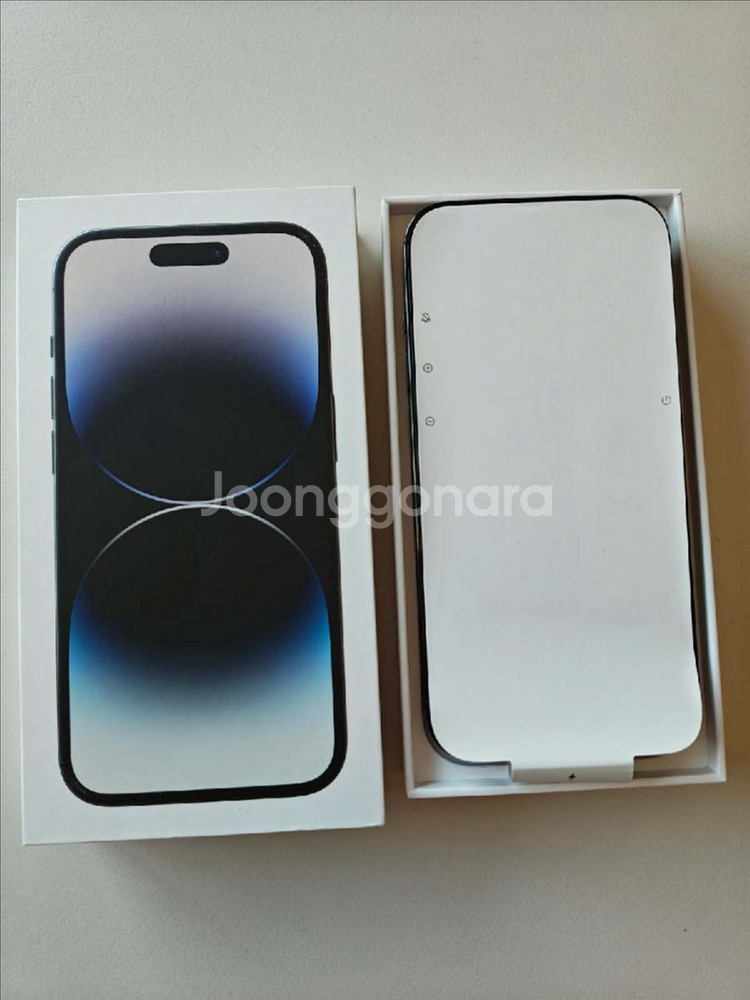 아이폰14프로 블랙 128GB 배터리99% 자급제 판매--1