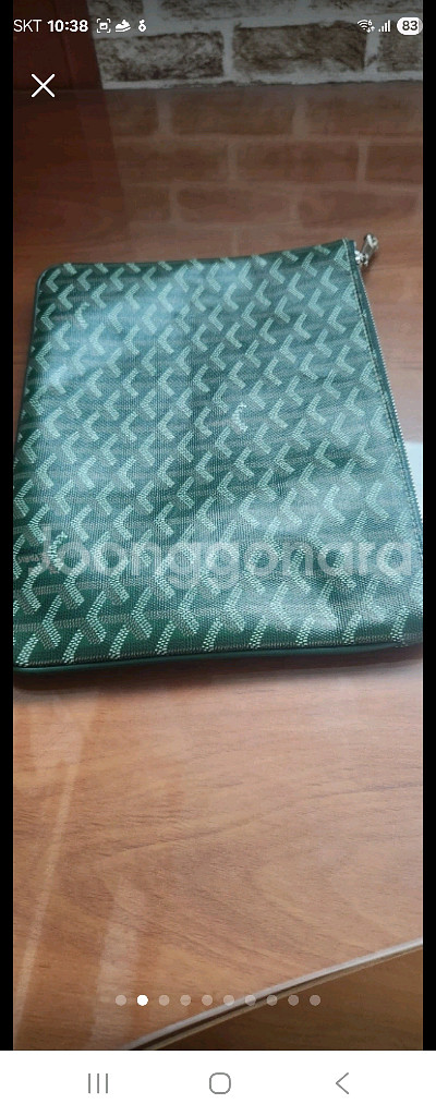 고야드 세나 클러치(그린)/정품/신품급/급처--1