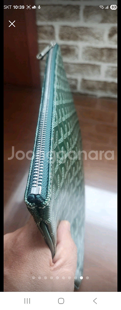 고야드 세나 클러치(그린)/정품/신품급/급처--8