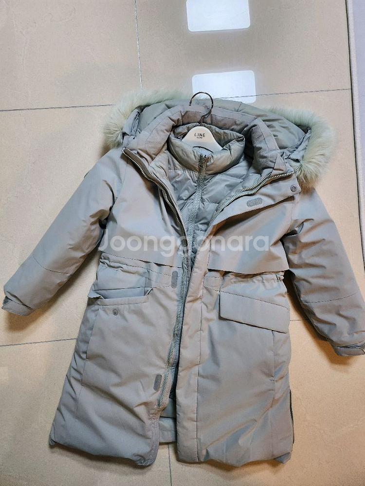 뉴발란스 구스 롱패딩 150사이즈--0