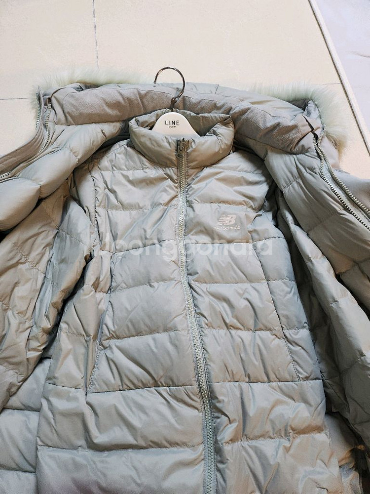 뉴발란스 구스 롱패딩 150사이즈--2