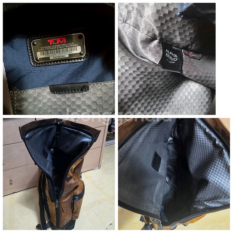 투미 정품 알파브라보 루크 롤탑 레더 백팩--7