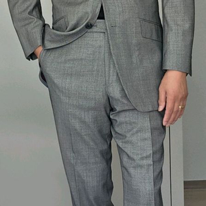 메리노 울 Birds eyes 그레이 맞춤정장 양복 (