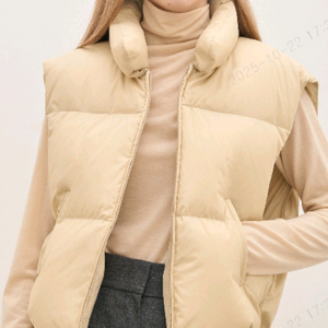 더 캐시미어 구스 패딩 베스트 55~66