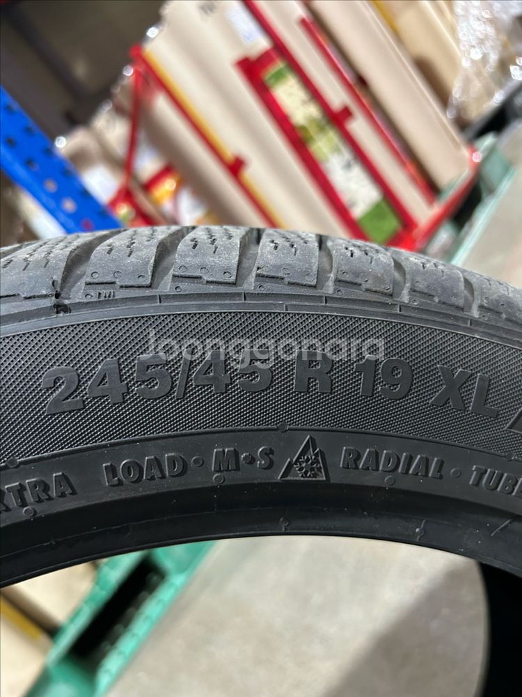 콘티넨탈 윈터 컨텍 타이어 한대분--2