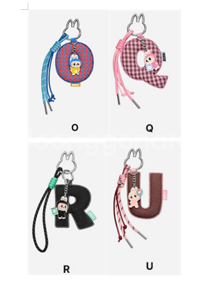 정가판매) 라부부 알파벳키링 O, Q, U--0