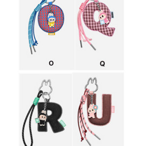 정가판매) 라부부 알파벳키링 O, Q, U