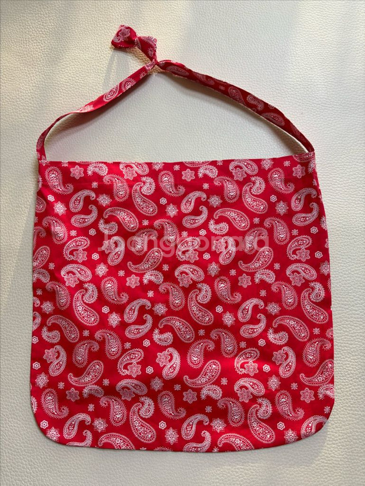 [미사용]여성 페이즐리 에코백 레드--0